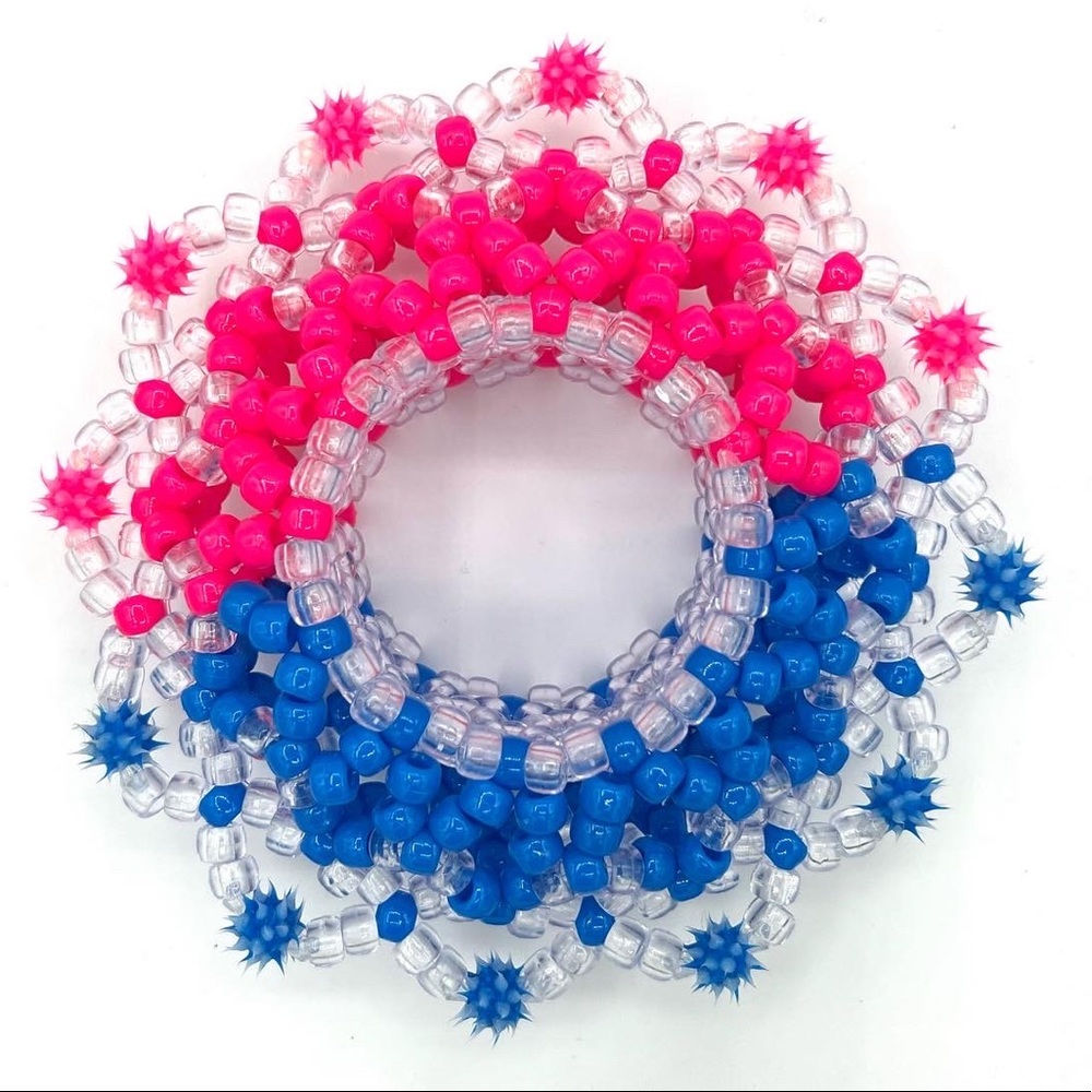 ❌SOLD❌ 💖💙 “Ubbi Dubbi” Kandi Cuff